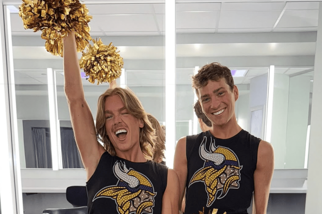 male cheerleaders